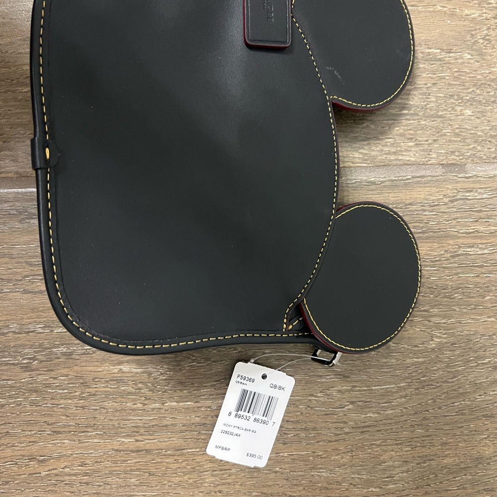 Coach Black Leather Bag with Tag